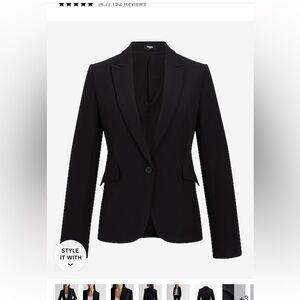 Express 24” one button blazer XL Black NWT